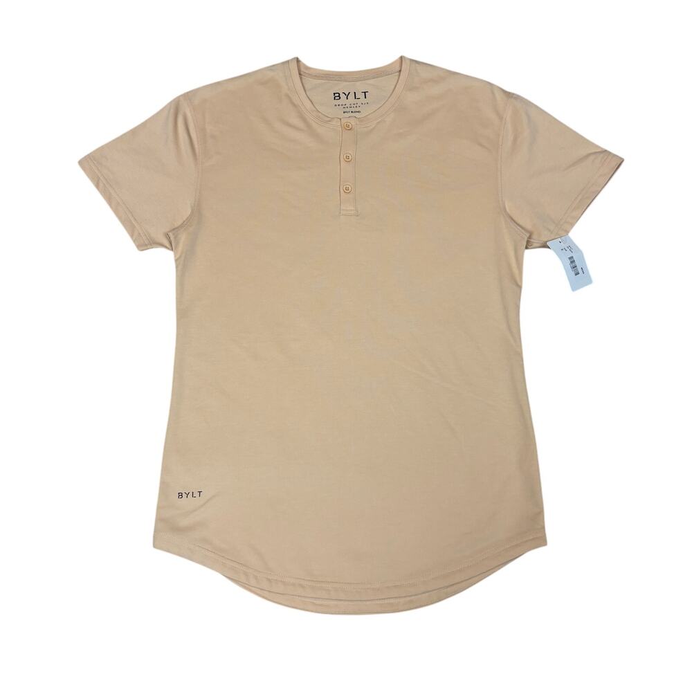 NWT Bylt Henley Drop Cut Short Sleeve Shirt Men's Small